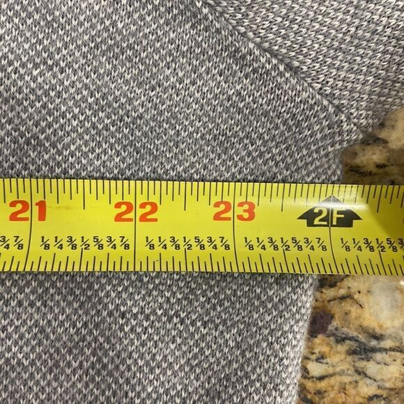 ❤️Last Chance Calvin Klein merino wool blend grey V-neck pullover size XL - Picture 7 of 8
